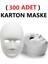300 Adet, Karton Maske, Boyanabilir, Eğitici Maske Boyama, Etkinlik ve Hobi Maskesi 1