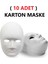 10 Adet, Karton Maske, Boyanabilir, Eğitici Maske Boyama, Etkinlik ve Hobi Maskesi 1