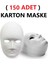 150 Adet, Karton Maske, Boyanabilir, Eğitici Maske Boyama, Etkinlik ve Hobi Maskesi 1