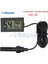 Telli Siyah Mini Dijital LCD Kapalı Uygun Sıcaklık Sensörü Nem Ölçer Termometre Higrometre Ölçer 50 ~ 110 Derece (Yurt Dışından) 1