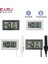 Telli Beyaz Mini LCD Dijital Termometre Higrometre Termostat Kapalı Uygun Sıcaklık Sensörü Nem Ölçer Ölçer Aletler Probu (Yurt Dışından) 3