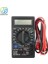 Sarı DT830B LCD Dijital Multimetre Volt Amp Ohm Tester Metre El Voltmetre Ampermetre Aşırı Yük Koruması Test Uçları ile (Yurt Dışından) 3