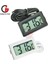 Beyaz Termometre Tpm-10 LCD Dijital Termometre Higrometre Sıcaklık Nem Sensörü Ölçer Araba Kuluçka Akvaryum Hava Istasyonu Test Cihazı 2 M (Yurt Dışından) 2