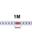 1m-M 1-5m Paslanmaz Çelik Gönye Parça Mezura Kendinden Yapışkanlı Metrik Ölçekli Cetvel Paslanmaz Dayanıklı ve Aşınmaya Dayanıklı Cetvel (Yurt Dışından) 1