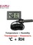 Telli Siyah Mini LCD Dijital Termometre Higrometre Termostat Iç Mekan Uygun Sıcaklık Sensörü Nem Ölçer Ölçer Aletler Probu (Yurt Dışından) 1