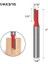 A-02 1/4 "6mm Shank Düz Bit Tungsten Karbür Tek, Çift Flüt Yönlendirici Bit Ahşap Freze Kesicisi Ahşap Sondaj Ağaç Işleme Araçları (Yurt Dışından) 1