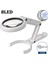 2 Adet 3x Büyüteç 8led El Büyüteç Büyüteç Okuma Lambası Evrensel Işıklı Büyüteç Çift Amaçlı Büyüteç Gözlük Saat Onarımı Için (Yurt Dışından) 2