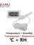 Tel Beyaz Mini Dijital LCD Oto Araba Pet Kapalı Uygun Sıcaklık Sensörü Nem Ölçer Termometre Higrometre Ölçer Termostat (Yurt Dışından) 1