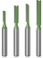 1-4X1-4X30MM 6mm 1/4 Inç Shank Freze Uçları Tek, Çift Flüt Düz Bit Freze Kesicisi Ahşap Tungsten Karbür Freze Bit Ağaç Işleme Aleti (Yurt Dışından) 3