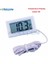 Tel Beyaz 1 M Mini Dijital LCD Kapalı Uygun Sıcaklık Sensörü Nem Ölçer Termometre Higrometre Ölçer 50 ~ 110 Derece (Yurt Dışından) 1