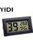 Kare Siyah Mini Dijital LCD Termometre Higrometre Ölçer Dondurucu Test Cihazı Sıcaklık Sensörü Nem Ölçer Dedektörü Monitör Kapalı Pet Araba (Yurt Dışından) 1