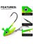 Dönen Metal Payetler Vıb Balıkçılık Yemi 7.5G/10.5G/15G Yem Wobbler Döner Levrek Sahte Yem Crankbait Jig Shads Denge Ağırlığı (Yurt Dışından) 4
