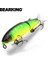 Bearking 11.3cm 13.7g Sıcak Balıkçılık Yemi Minnow Kaliteli Profesyonel Yem Yüzme Yemi Eklemli Yem Siyah Veya Beyaz Kanca ile Donatılmıştır (Yurt Dışından) 1