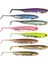 Dr.fish 5/6 Adet Balıkçılık Yumuşak Plastik Yemler Silikon Yem Kürek Kuyruklu Shad Solucan Yüzme Yemleri Tatlı Su B Alabalık 70MM 80MM 100MM (Yurt Dışından) 2