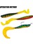 Adet/grup Yumuşak Solucan Yemleri Uzun Kuyruk B Yemleri Gerçekçi Balıkçılık Yemi 4 Adet Jigging Wobblers Balıkçılık Yemi 12,5 cm 55 G Shad T-Kuyruk (Yurt Dışından) 3