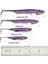 Dr.fish 5/6 Adet Balıkçılık Yumuşak Plastik Yemler Silikon Yem Kürek Kuyruklu Shad Solucan Yüzme Yemleri Tatlı Su B Alabalık 70MM 80MM 100MM (Yurt Dışından) 1