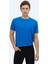 Saks Düz Bisiklet Yaka Pamuk Karışımlı T-Shirt 1