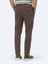 Kahverengi Dokuma Jogging Fit Casual Pamuk Karışımlı Pantolon 4