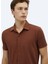 Kahverengi Düz Regular Fit Casual Pamuk Karışımlı Gömlek 4