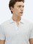 Beyaz Desenli Polo Yaka %100 Pamuk T-Shirt 3