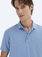 Mavi Jakarlı Polo Yaka T-Shirt 3