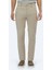 Bej Düz Dokuma Regular Fit Casual Pamuk Karışımlı Pantolon 2