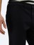Siyah Düz Dokuma Regular Fit Casual Pamuk Karışımlı Pantolon 3