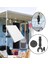 Mini Yuvarlak Boru Kelepçesi Alüminyum Alaşımlı Braket Araba Karavan Yat Montaj Uydu Anteni -86C (Yurt Dışından) 3