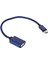 USB Otg Type C To Adapter Hızlı Şarj Type-C Şarj Cihazı Naylon Örgülü Veri Kablosu Dönüştürücü - Mavi (Yurt Dışından) 1