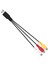 Usb'den 3rca Kablo Dişi 3 Rgb Video Av Kompozit Adaptör Dönüştürücü Kablo Bağlantı Ucu Tv Pc Dvr Için (Yurt Dışından) 3
