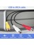 Usb'den 3rca Kablo Dişi 3 Rgb Video Av Kompozit Adaptör Dönüştürücü Kablo Bağlantı Ucu Tv Pc Dvr Için (Yurt Dışından) 4