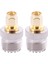 2x Sma Erkek - Uhf Dişi SO239 SO-239 Jumper Fiş Rf Adaptörü Bağlantısı -259 Altın (Yurt Dışından) 1