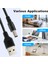 USB Kablosu 5.5mm / 2.1mm 5V Dc Barrel Jack Güç (Siyah, 75CM) (Yurt Dışından) 4