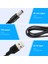 USB Kablosu 5.5mm / 2.1mm 5V Dc Barrel Jack Güç (Siyah, 75CM) (Yurt Dışından) 5