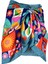 Mercan Patcwork Blue/oranj Pareo (Iç Göstermez) 50*145 cm 2