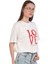 Bisiklet Yaka Love Baskılı %100 Pamuk Oversize Kalıp T-Shirt 1