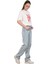 Bisiklet Yaka Love Baskılı %100 Pamuk Oversize Kalıp T-Shirt 4
