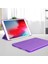 For iPad 10.2 2021 / 2020 / 2019 3-Folding Pu + Tpu Matte Soft Case (Purple) (Yurt Dışından) 4