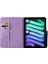 Ipad Mini 6 Için Baskı Baskı Kebek Desen Pu Kılıfı (Mor) (Yurt Dışından) 4