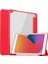 Şeffaf Akrilik + Tpu + Pu Kılıf ipad 10.2 2021/2020/2019 (Red) (Yurt Dışından) 1