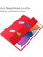Şeffaf Akrilik + Tpu + Pu Kılıf ipad 10.2 2021/2020/2019 (Red) (Yurt Dışından) 2