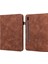 Samsung Galaxy Tab S8 Için Dant Çiçek Pu Kılıfı (Brown) (Yurt Dışından) 1