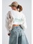 The Wellness Era Baskılı Oversize Beyaz Kadın Sweatshirt 5