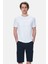 CULVER Beyaz Bisiklet Yaka Baskılı Standard Fit Erkek Tshirt 1