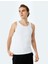 Bisiklet Yaka Slim Fit Kolsuz Basic Atlet 1