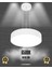 Drum 40cm (Beyaz Kasa, Beyaz Işık) Ledli Modern Sarkıt LED Avize 1