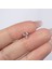 Üçgen Taşlı Rose Renkli Çelik Tragus Küpe NUR-KE03277 2
