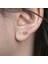 Kare Taşlı Çelik Tragus Küpe NUR-KE03278 1