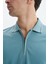 Erkek Regular Fit Basic % 100 Pamuk Pike Fermuarlı Polo Yaka Tişört Y29374354202 2