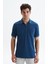 Erkek Regular Fit Basic % 100 Pamuk Pike Fermuarlı Polo Yaka Tişört Y29374354202 1